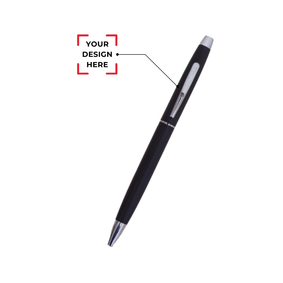 Custom Branded Classic Cross Metal Ballpoint Pen - Image 2